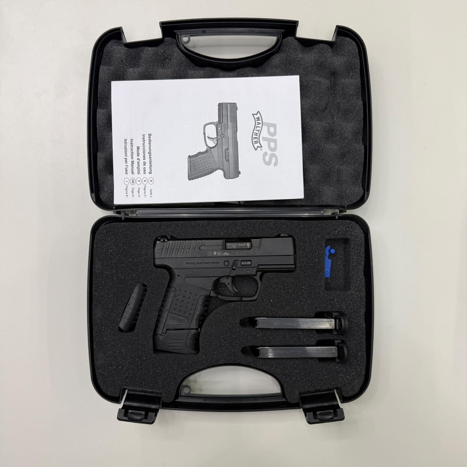 PISTOLA WALTHER PPS POLICE SET 9MM 1X9RD 2X7RD 1 BACKSTRAP ID 139 - vista 3